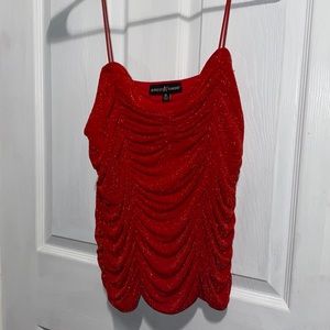 Sparkly Red Top XL
